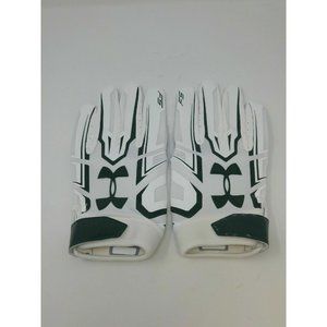New Under Armour Men's Green/White WR Football Gloves - Size XLarge